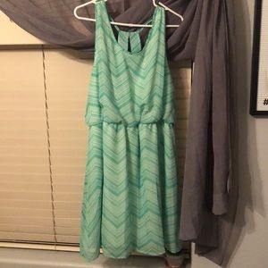 Turquoise short dress